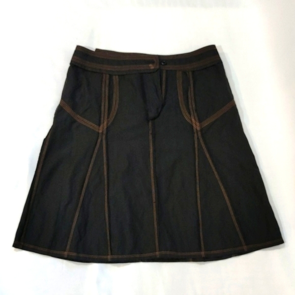 Skirt Streetwear Customized Patchwork Midi Detailed Zip Waist Belt Loop Black - Picture 14 of 15